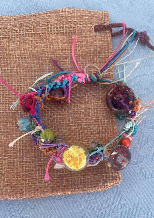 Colorful adjustable bracelet small child wrist