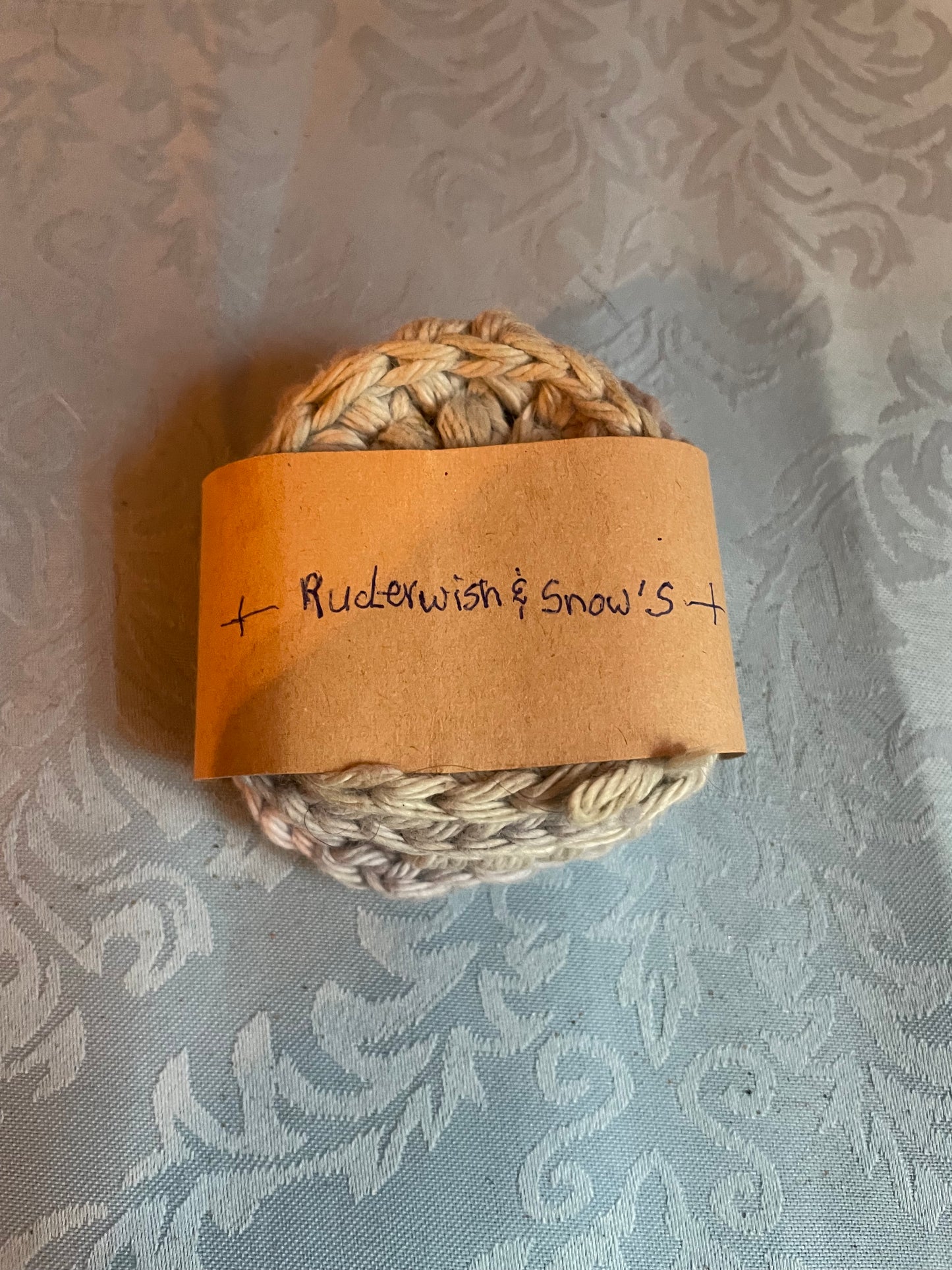Handmade 4 Cotton crochet face scrubbies