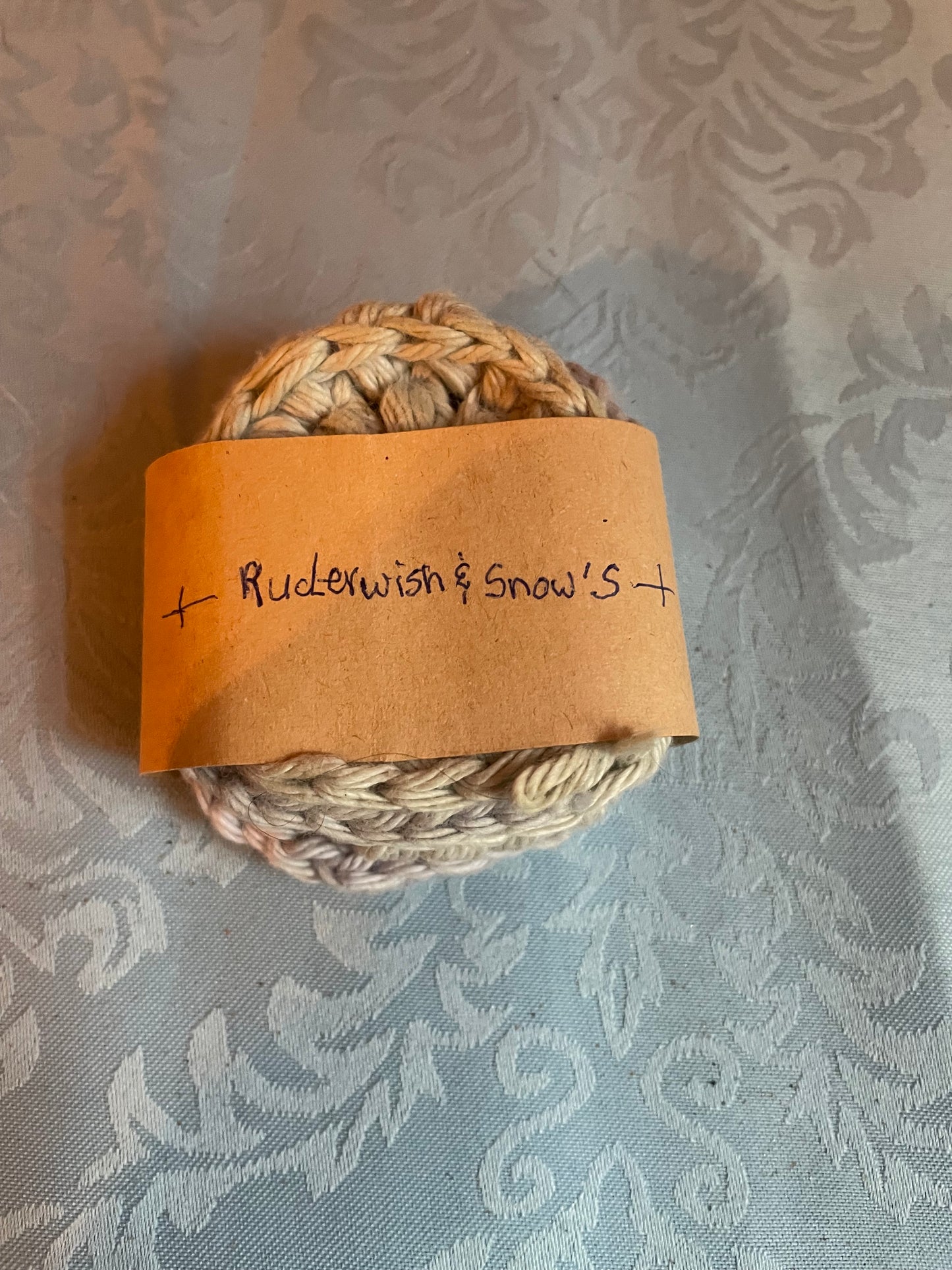 Handmade 4 Cotton crochet face scrubbies