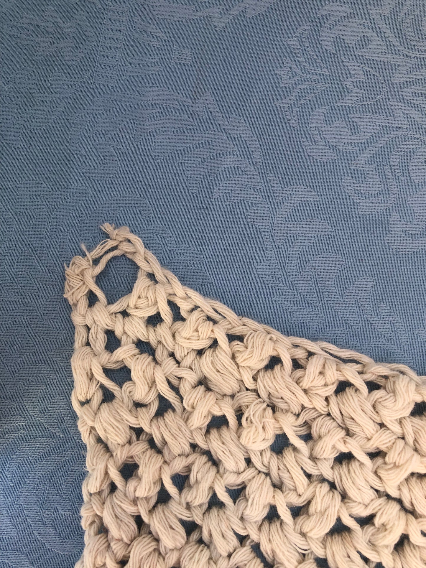 Crochet Washcloth L hang