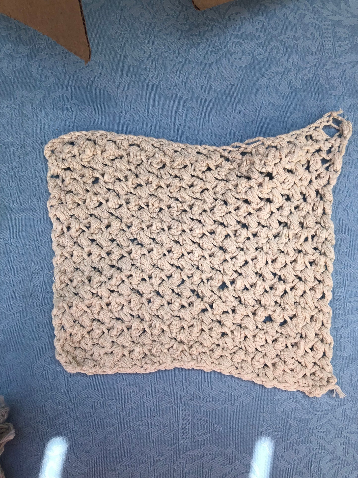 Crochet Washcloth L hang