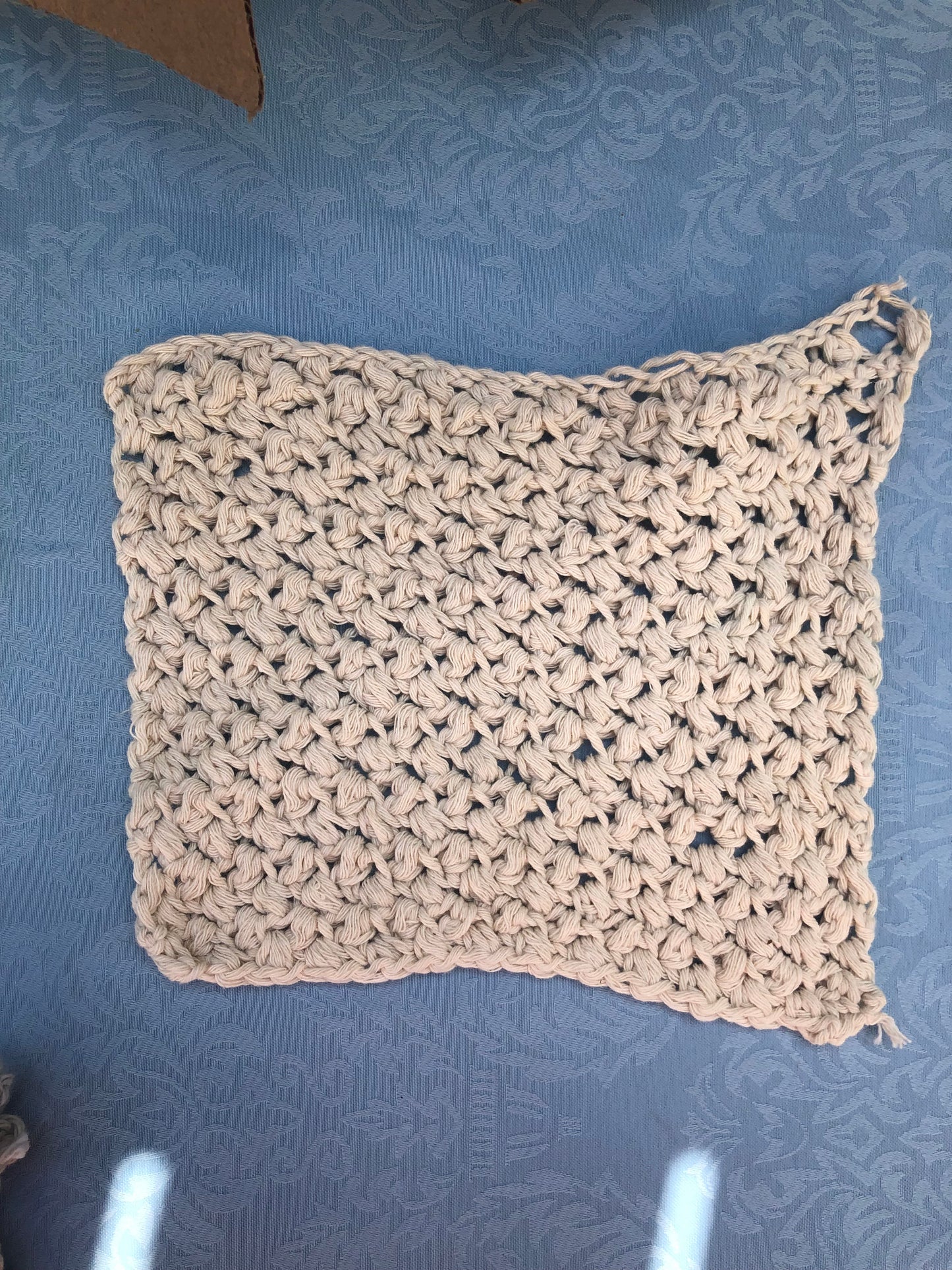 Crochet Washcloth L hang