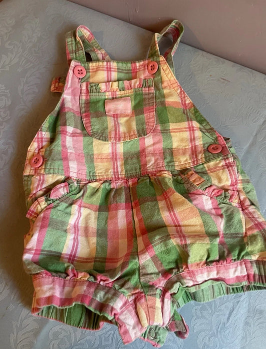 Vintage Girl Oshkosh B’gosh Vestbak Jumper Shortall Size 12 Months