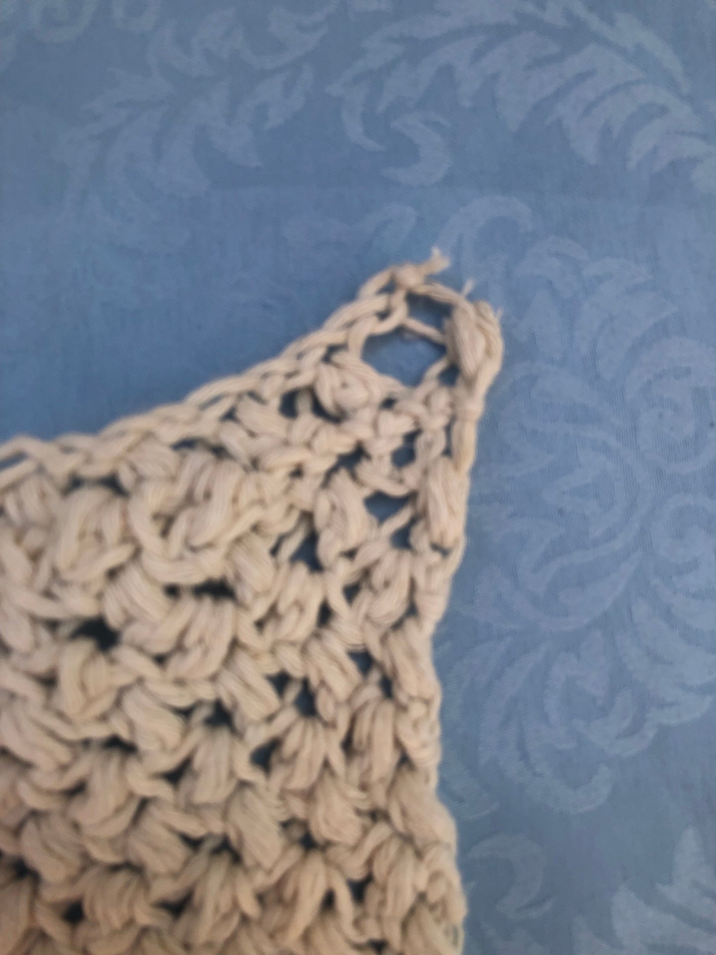 Crochet Washcloth L hang