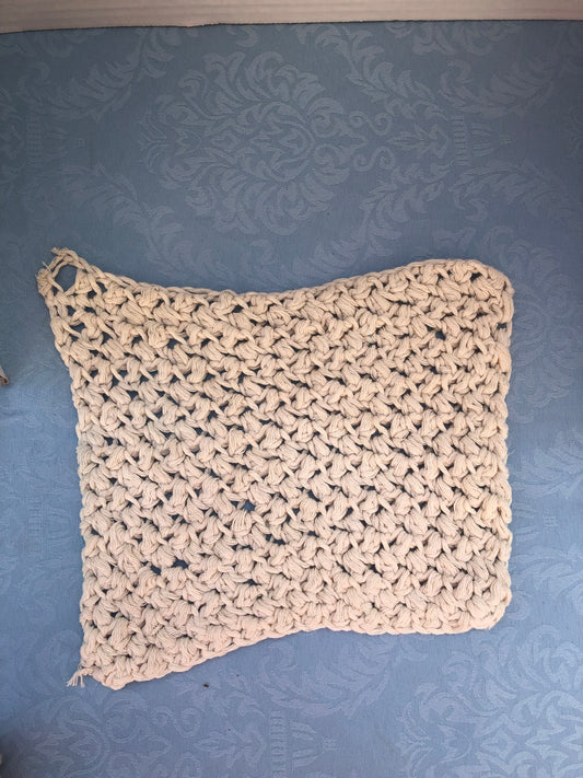 Crochet Washcloth L hang