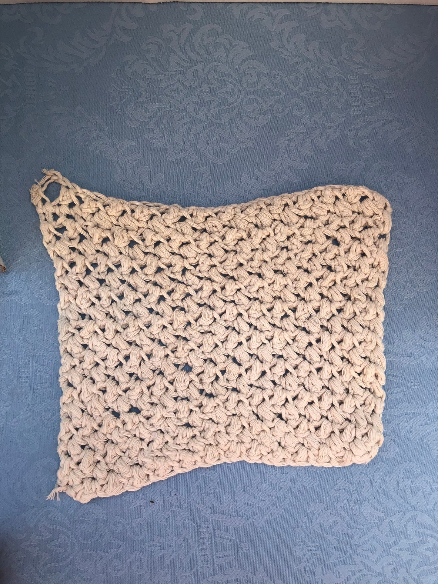 Crochet Washcloth L hang