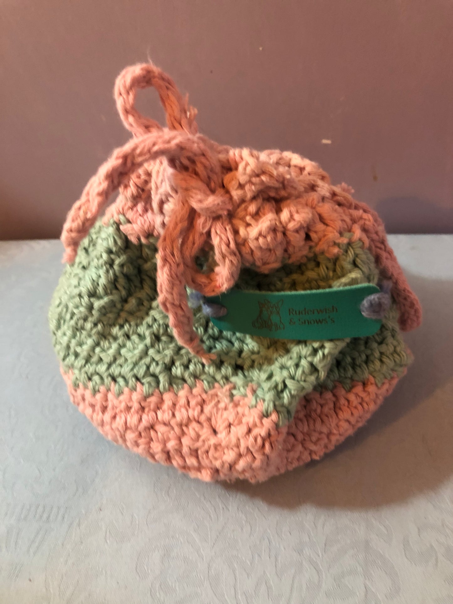 Crochet skin care Cosmetic bag